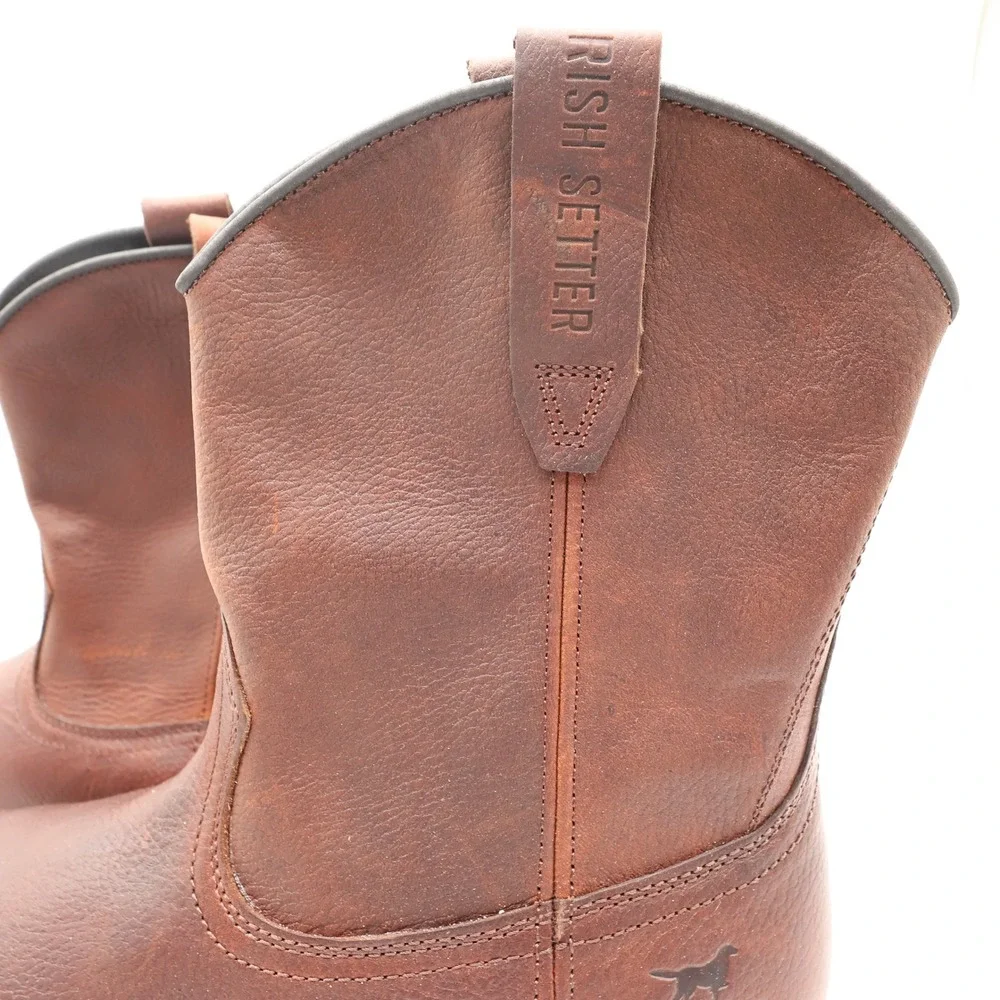 Irish Setter Boots Mens 13 EE Ashby Leather Work Safety Toe 83908 Brown NIB